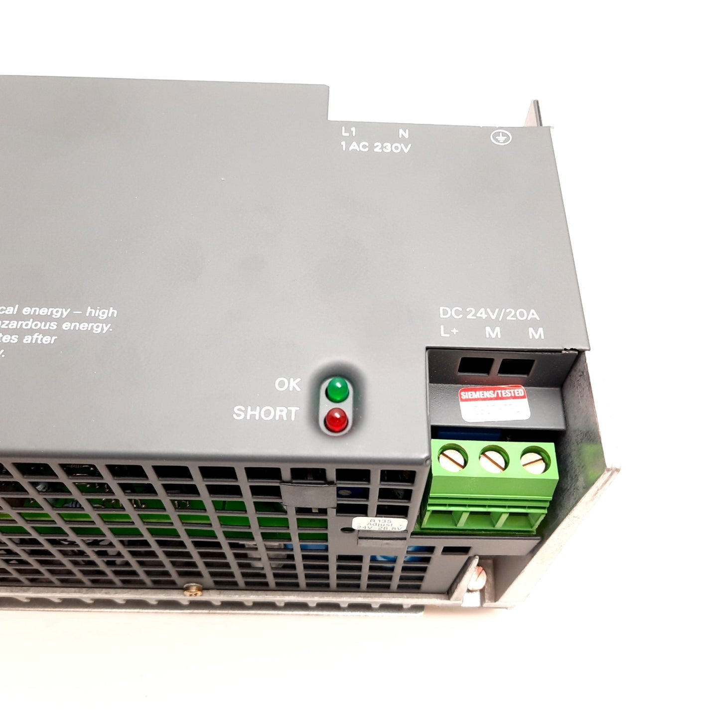 New Siemens 6EP1336-1SH01 SITOP Power Supply, Input: 230VAC 3.9A, Output: 24VDC 20A