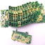 Used Lot of 15 Wago 2004-1307 Ground Terminal Block 3-Connection, DIN-35 Rail