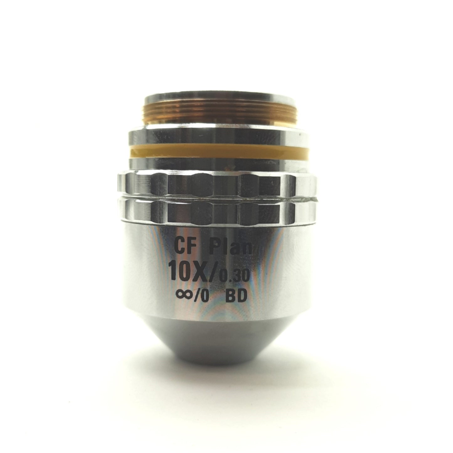 Used Nikon 81806 CF Plan 10x/0.30na BD Microscope Objective Lens, 10X, 6.5mm WD