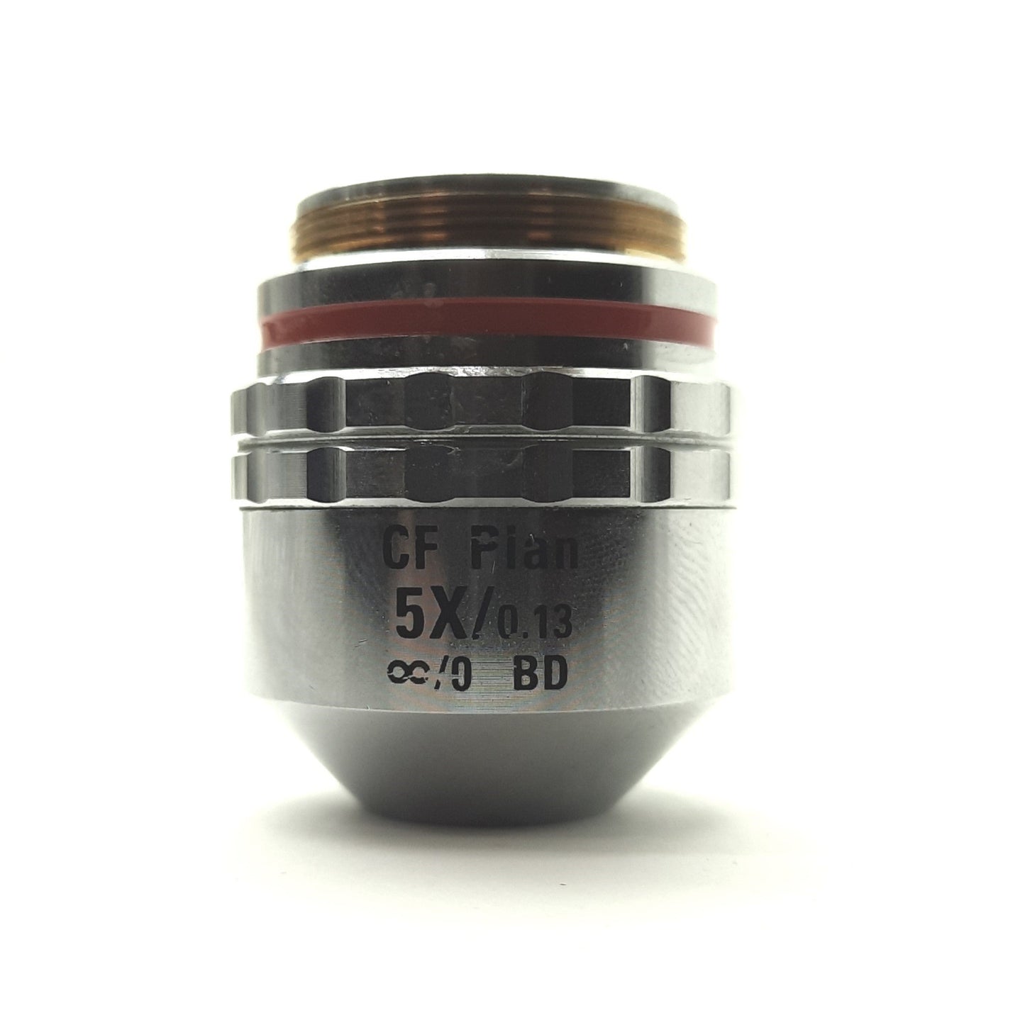 Used Nikon MUM2005 CF Plan 5x/0.13na BD Microscope Objective Lens, 5X, 10mm WD
