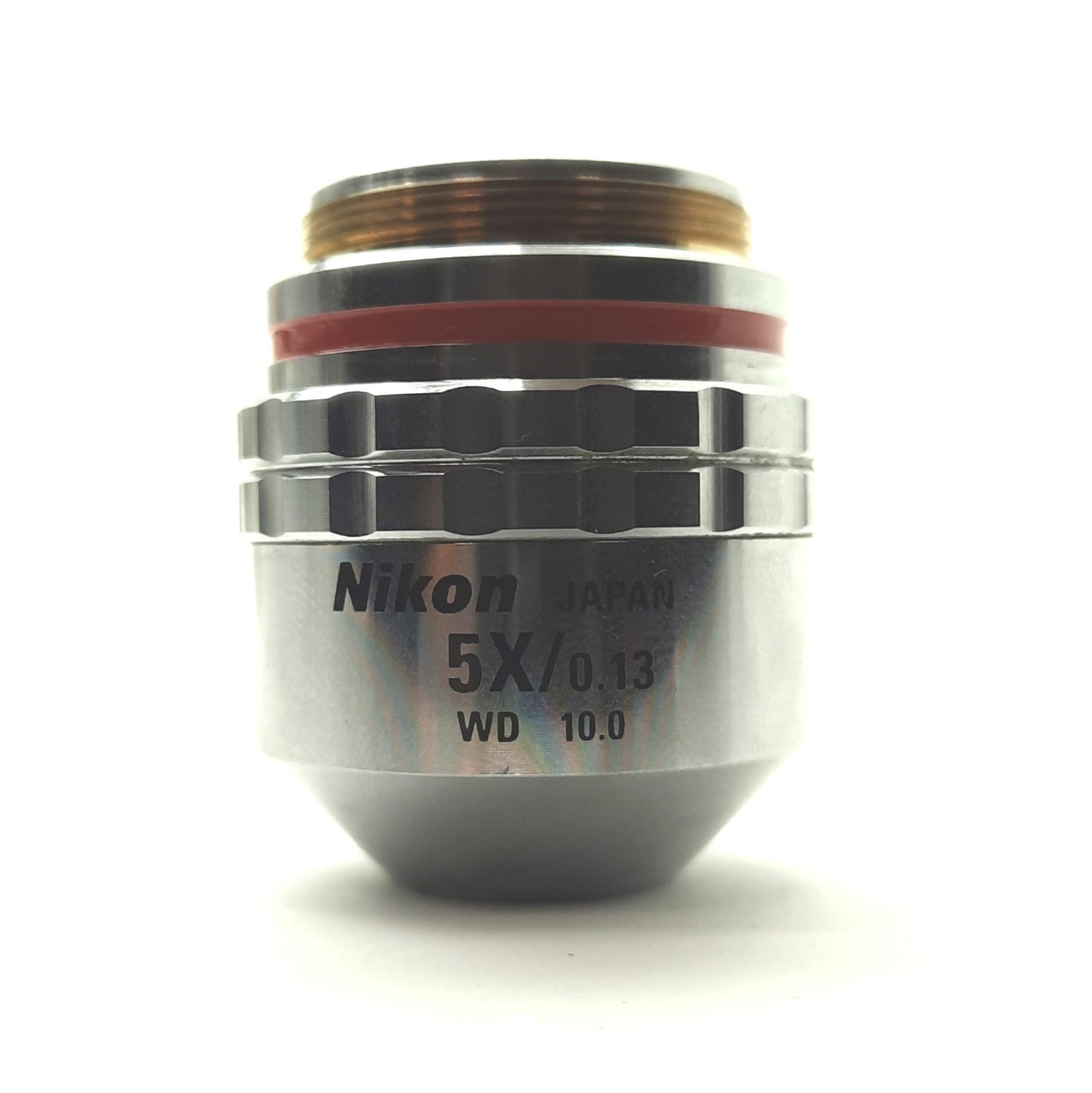 Used Nikon MUM2005 CF Plan 5x/0.13na BD Microscope Objective Lens, 5X, 10mm WD