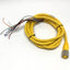 Used Turck RKM 126 U-00110 Minifast Cordset Cable, Female 12-Pin, Leads *Cut to 12ft*