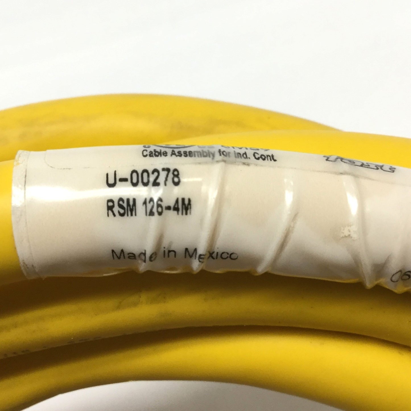 Used Turck RSM 126 U-00278 Minifast Cordset Cable, Male 12-Pin, Leads *Cut to 12ft*