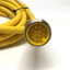 Used Turck RSM 126 U-00278 Minifast Cordset Cable, Male 12-Pin, Leads *Cut to 12ft*