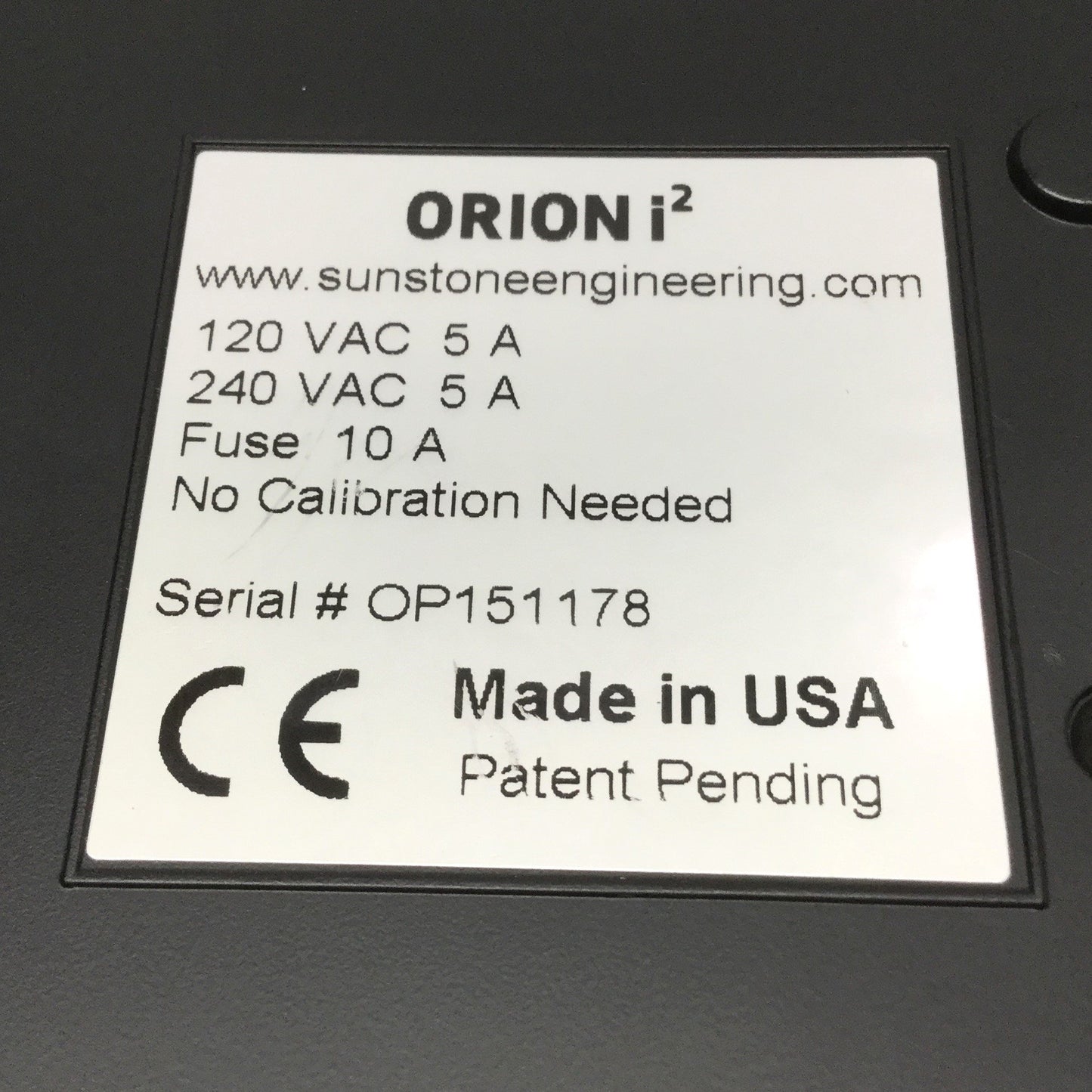 Used Sunstone Orion i² Micro TIG Pulse Arc Welder Power Supply + Controller Interface