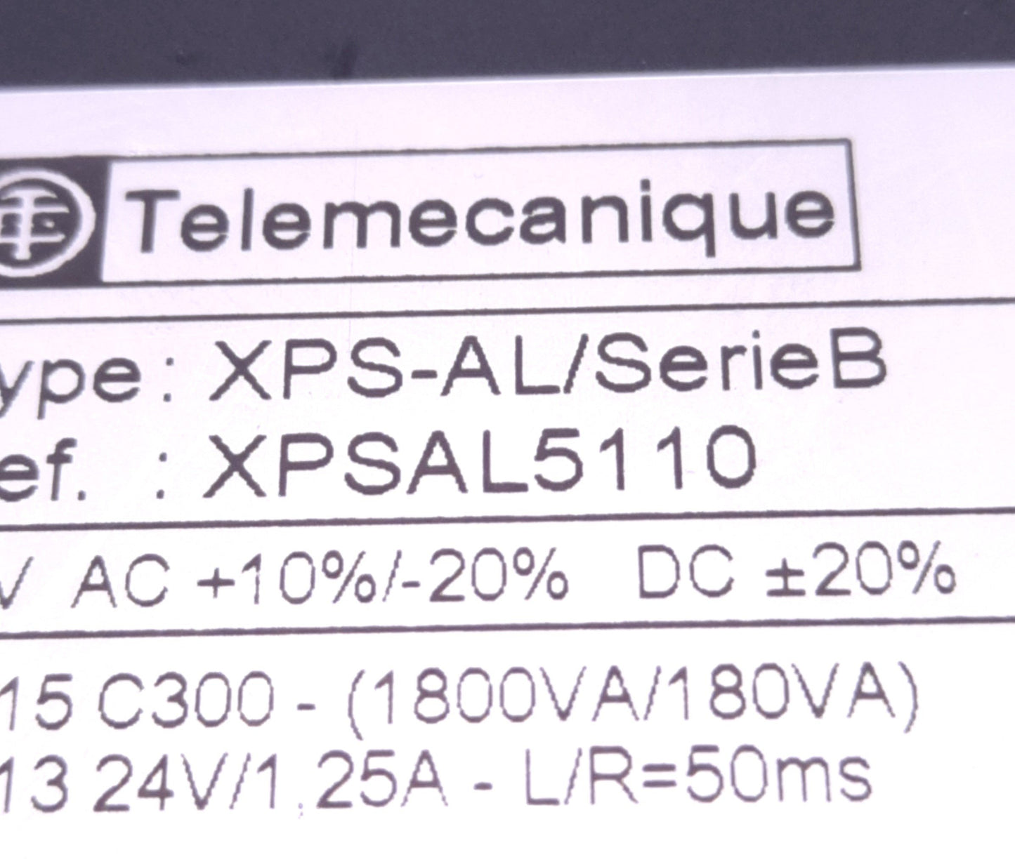 Used Telemecanique XPSAL5110 Preventa Safety Relay 24VAC/DC Supply, 2 NO Outputs