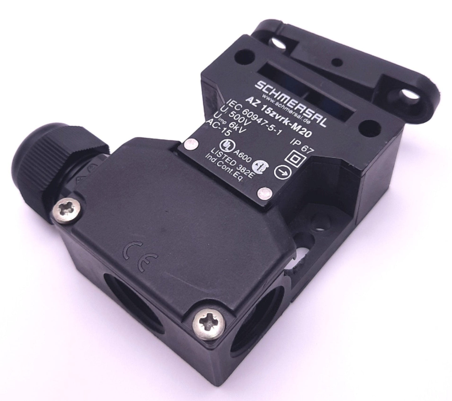 Used Schmersal AZ 15ZVRK-M20 Safety Interlock Switch 1NC, 230VAC/24VDC 4A, 30N