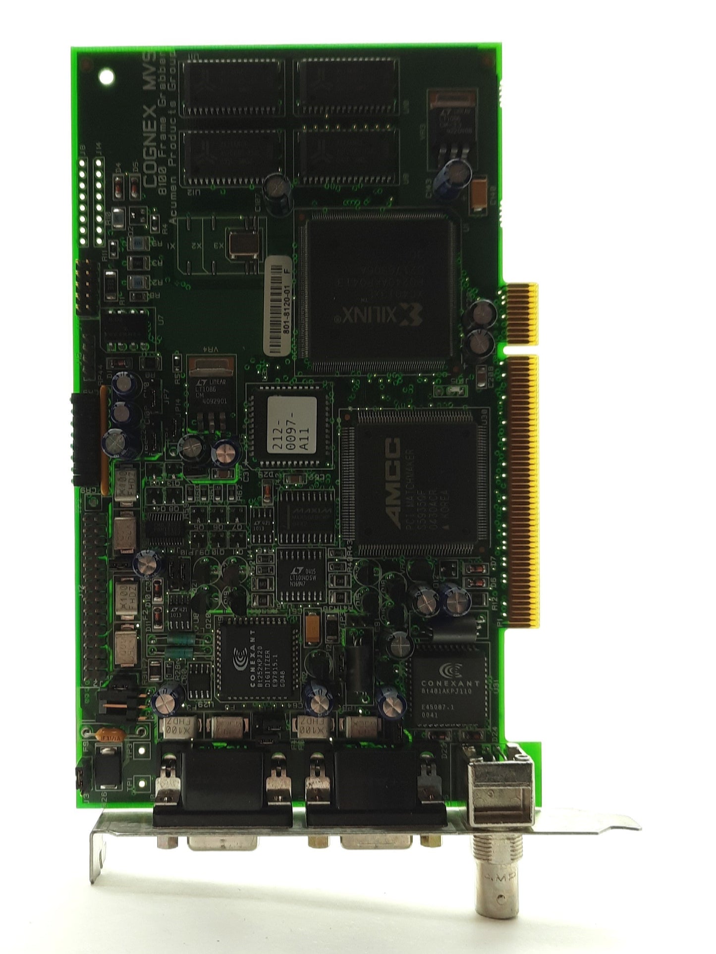 Used Cognex MVS-8100 Frame Grabber Card, PCI, BNC, 4x RS-170/CCIR Cameras