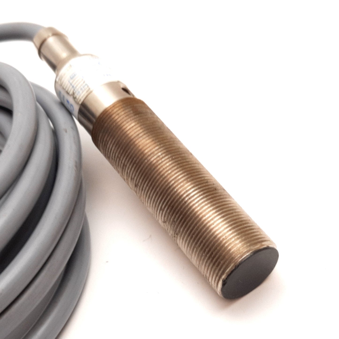 Used Eaton Cutler Hammer E57MBL18A2 Inductive Proximity Sensor, 5mm, 90-250VAC, M18