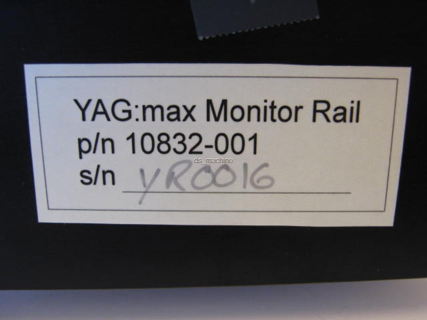 Used Spiricon Inc. 10832-001 YAG:max Shutter Rail Assembly w/Mirror For Laser Systems