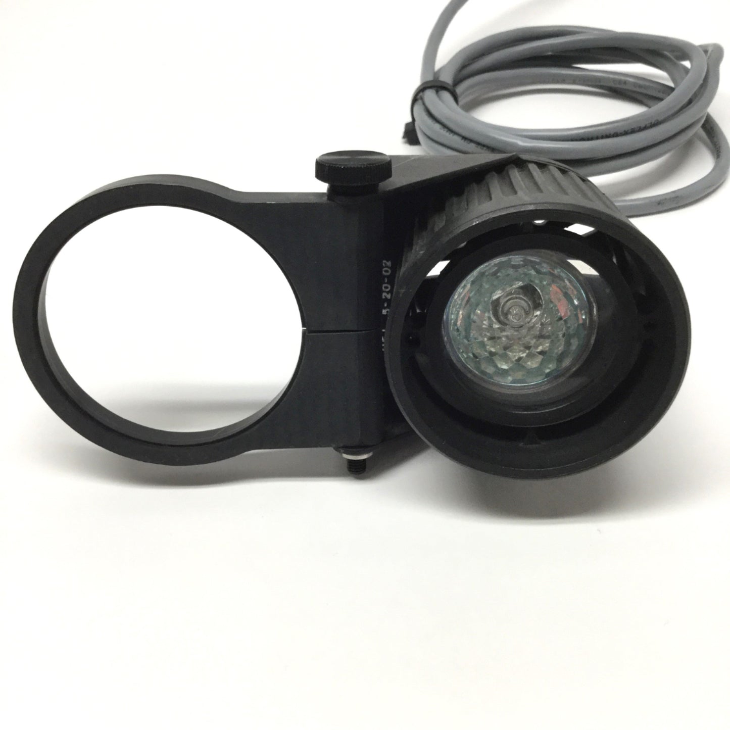 Used Sunnex Series 740 Halogen Work Lamp Light 12VDC 20W w/Ø2.25" ID Ring Mount