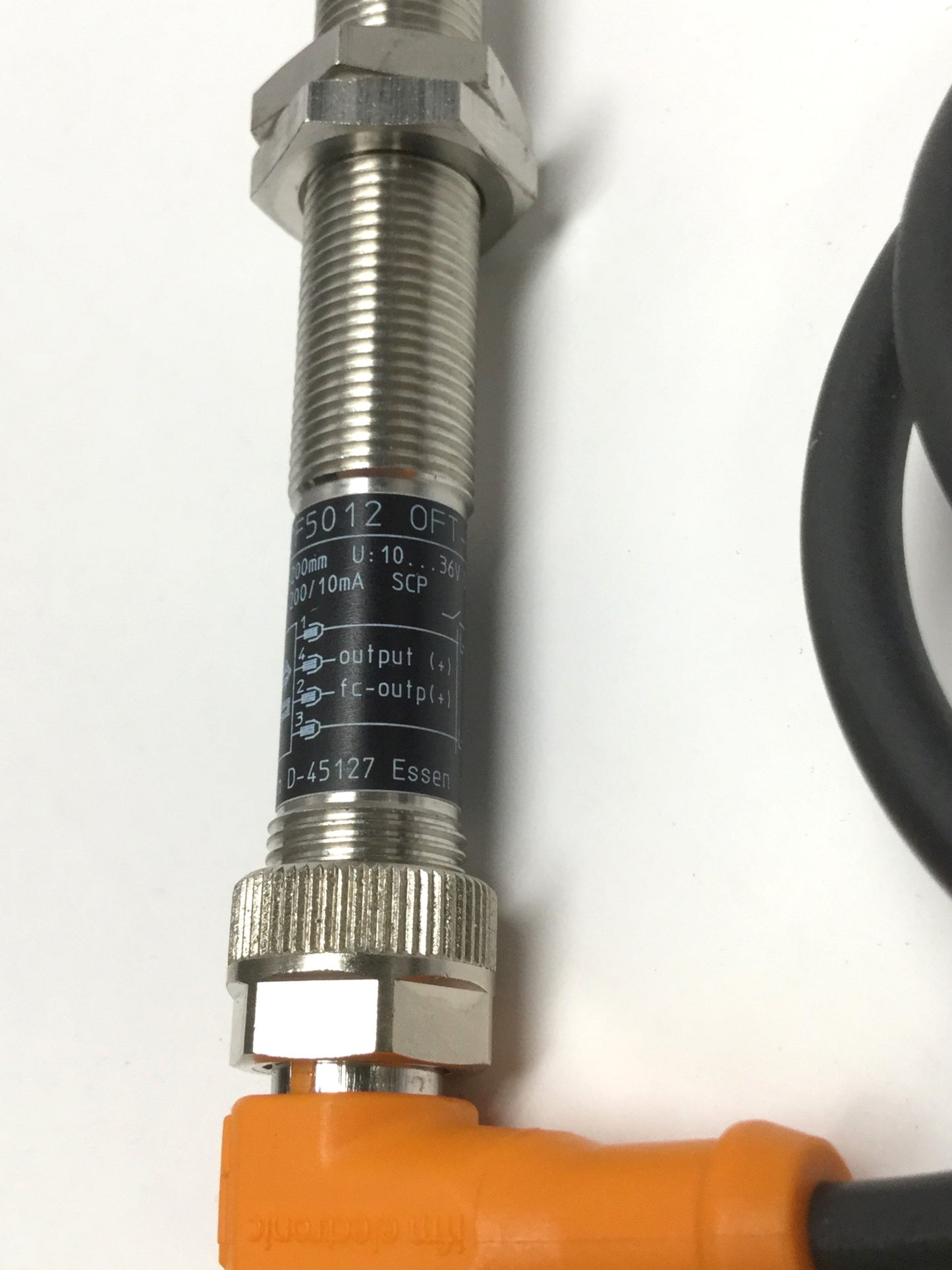 Used IFM OF5012 OFT-FPKG/US Infrared Diffuse Reflection Sensor, 200mm, 10-36VDC PNP