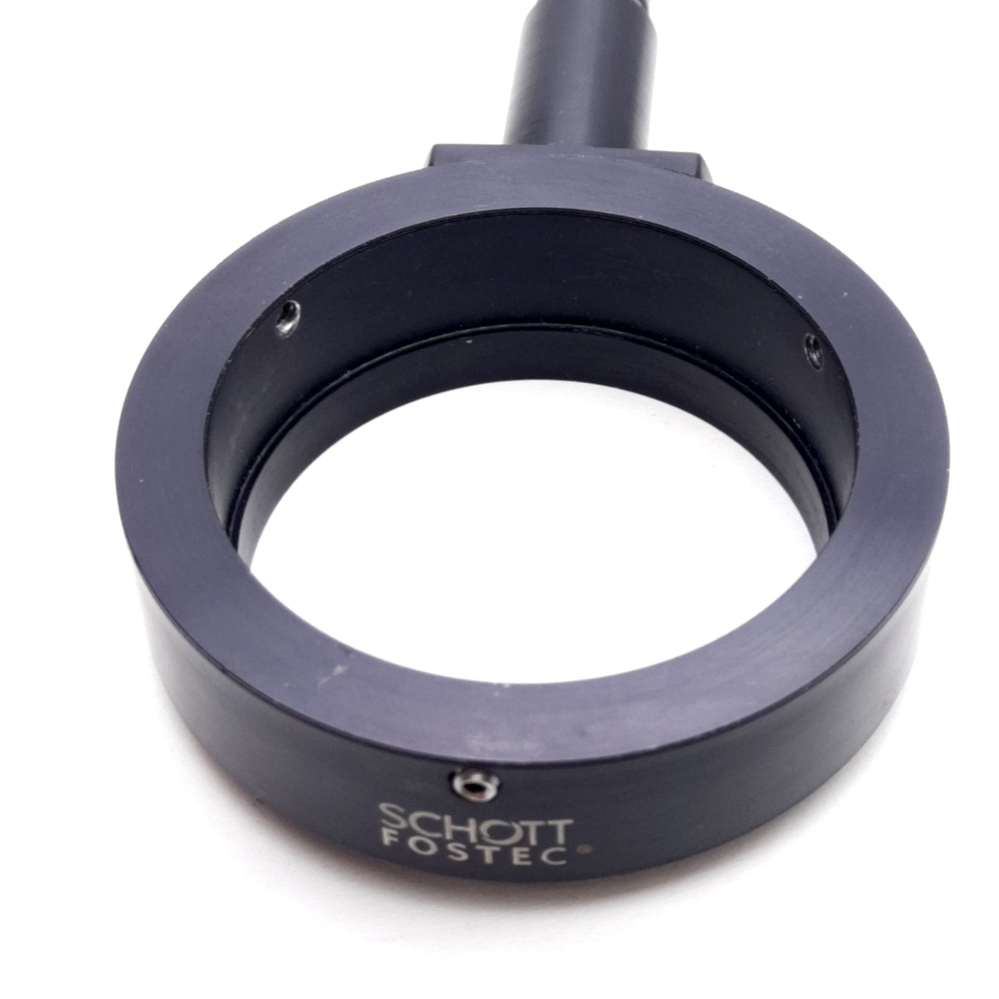 Used Fostec Schott A08630 Midi Fiber Optic Ring Light Guide, 38-53mm Objective, 33"L