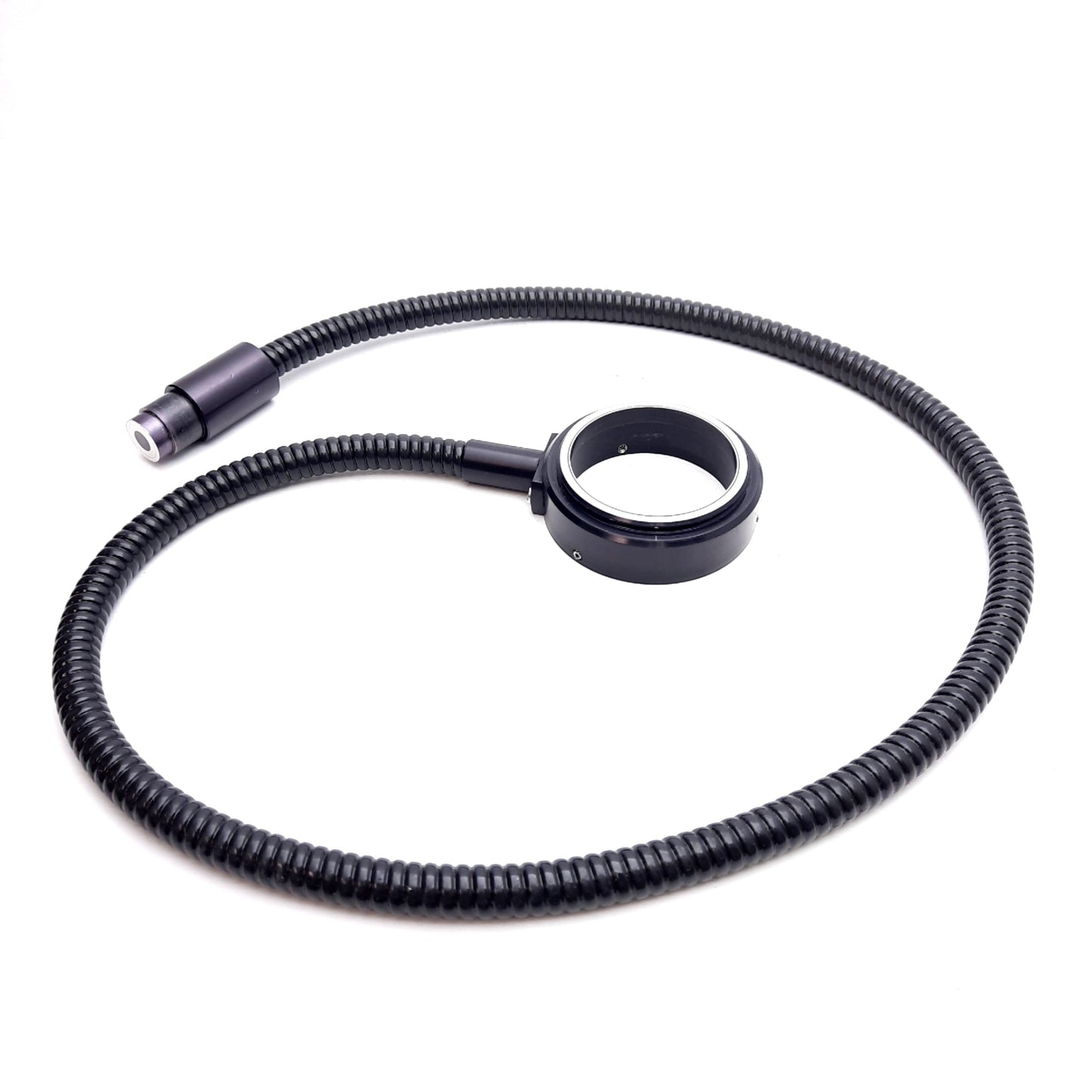 Used Fostec Schott A08630 Midi Fiber Optic Ring Light Guide, 38-53mm Objective, 33"L