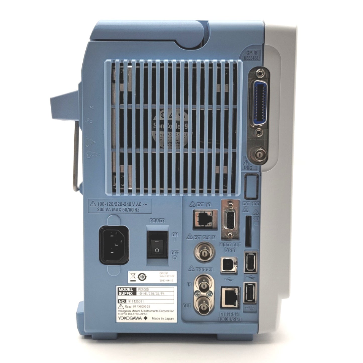 New Yokogawa PX8000-D-HE/C20/G5/P4 Precision Power Scope 12-Bit, 100MS/s, 20MHz