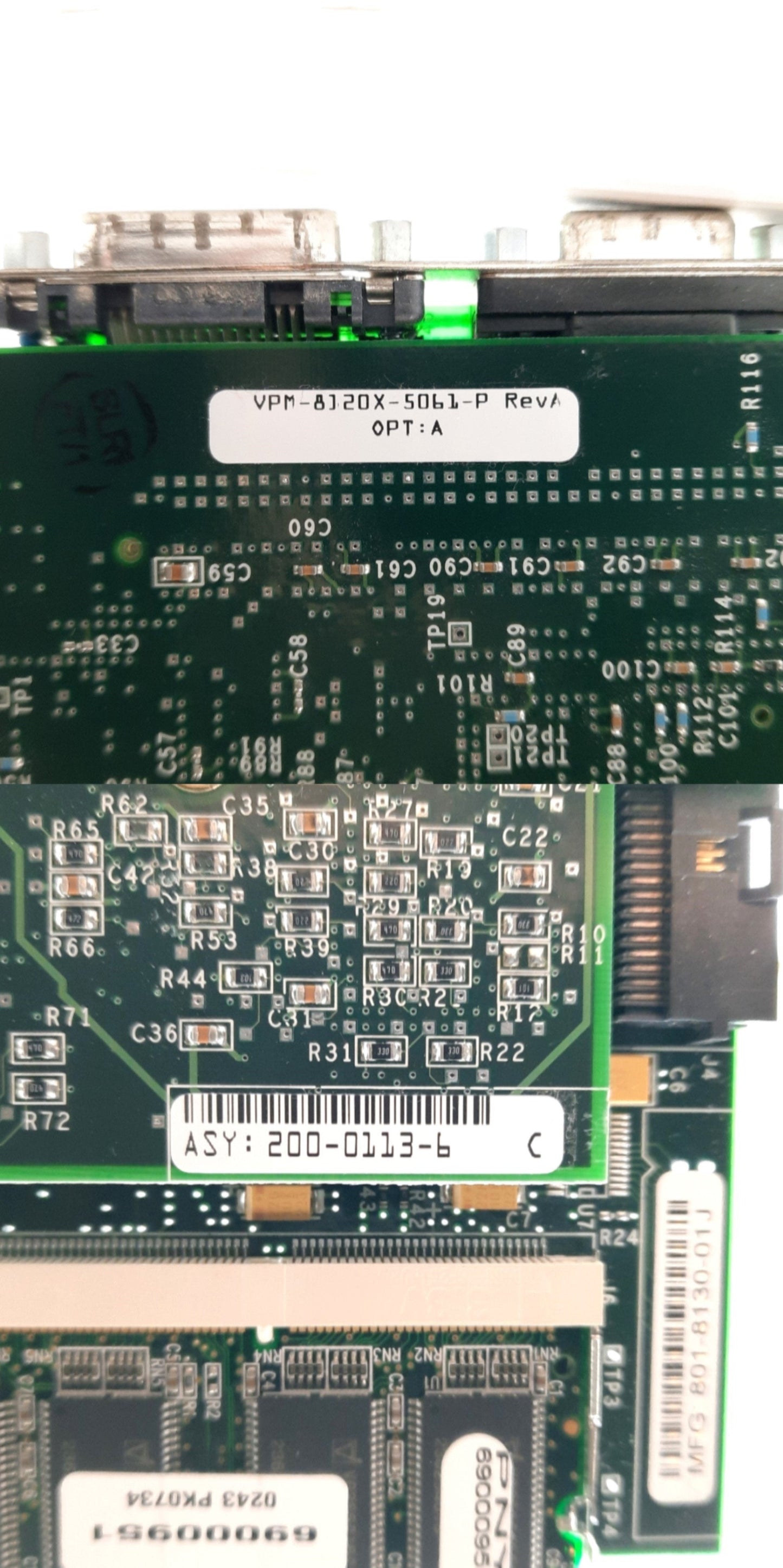 Used Cognex MVS-8120 Opt: A Vision Processor Module, CVM6, PCI, 2x Digital 1x Analog