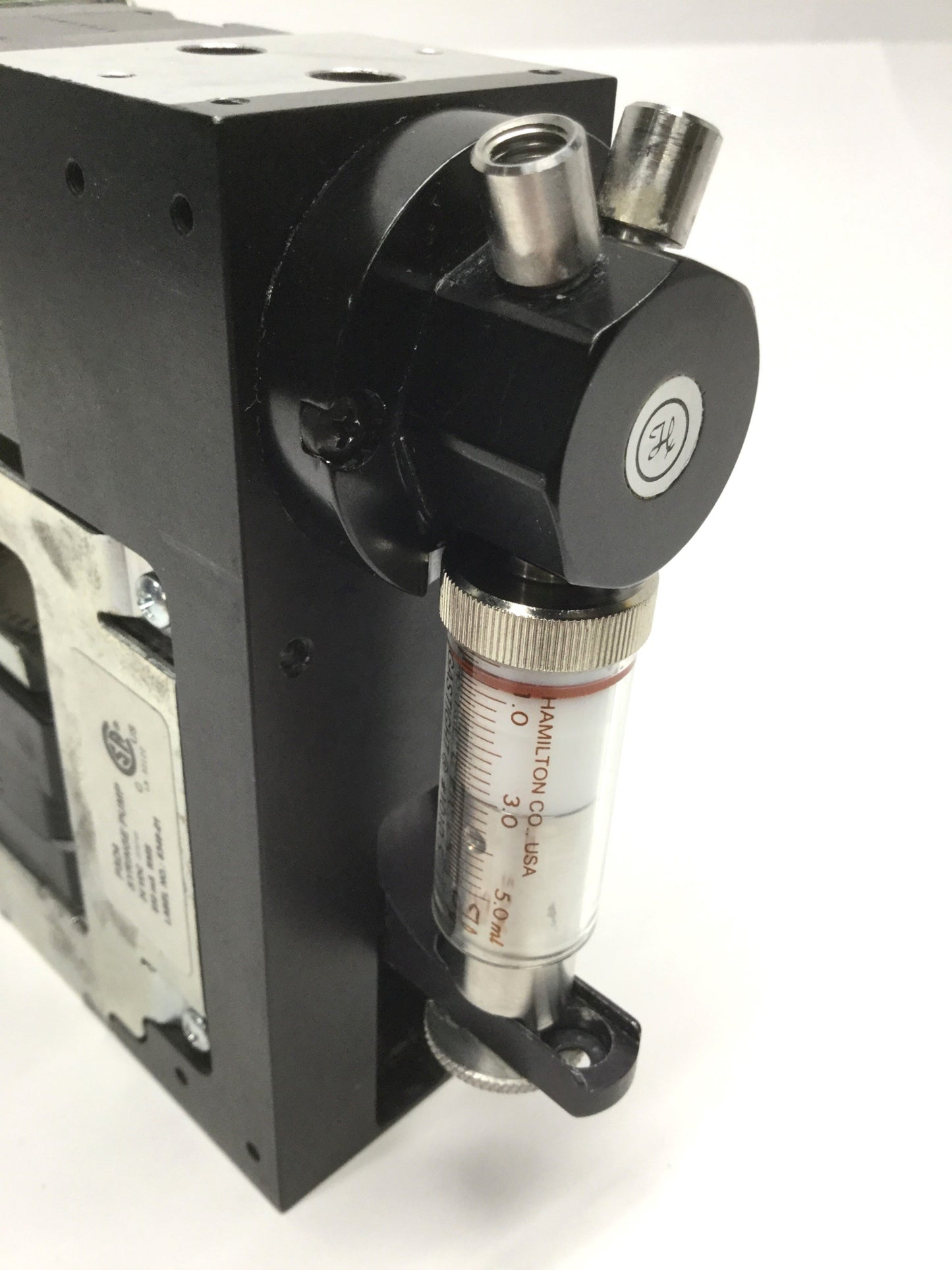 Used Hamilton PSD/4 Microlab Precision Drive Syringe Pump 24VDC, RS232/485 or CAN