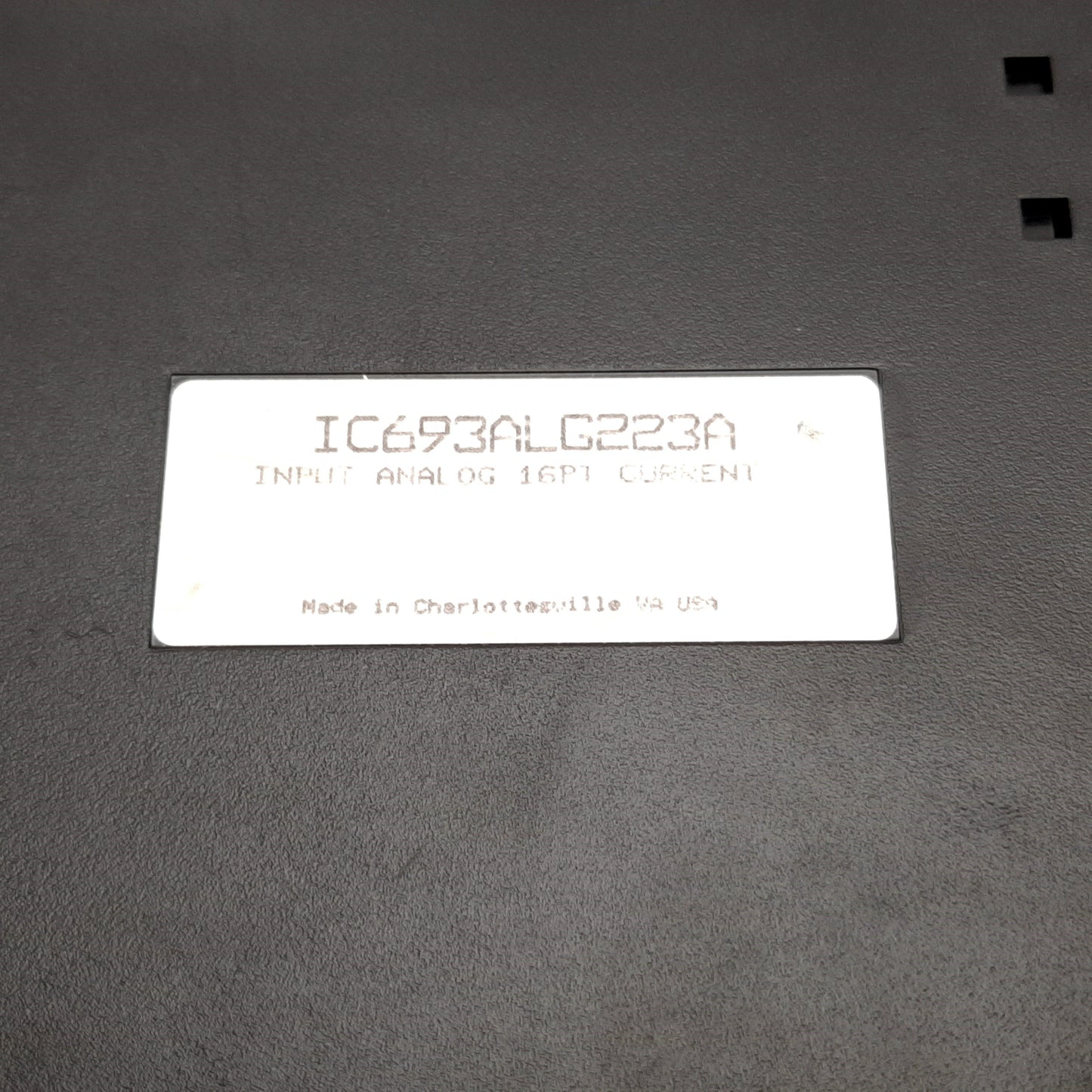 Used GE Fanuc IC693ALG223A PLC Analog Current Input Module, 16-Point, 4-20mA