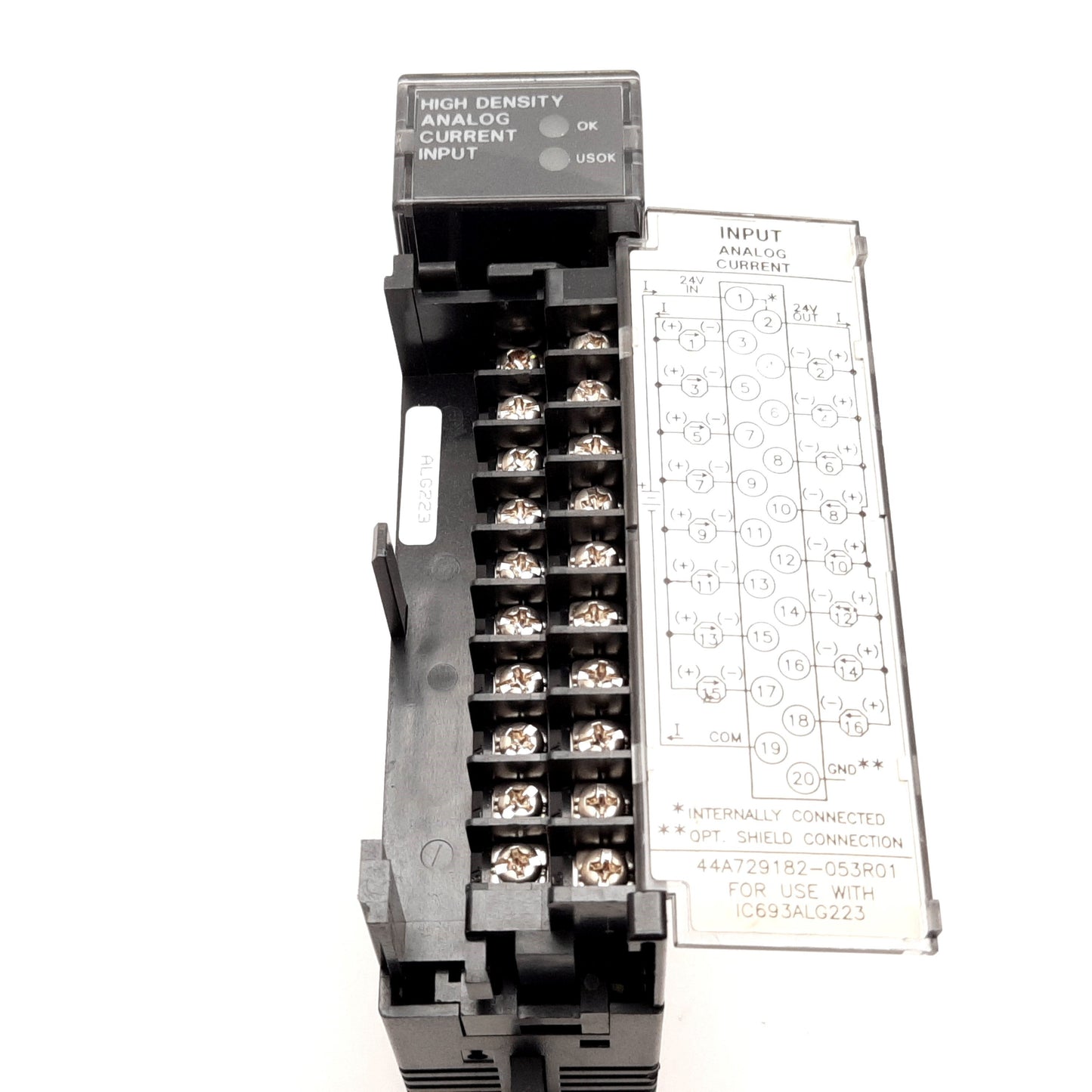 Used GE Fanuc IC693ALG223A PLC Analog Current Input Module, 16-Point, 4-20mA