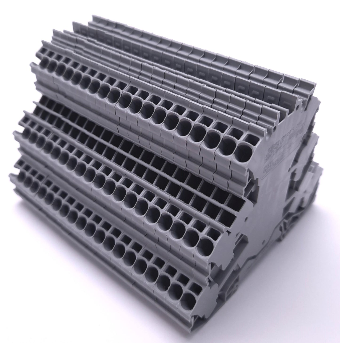 Used Lot of 20 Wago 2002-3201 Top-Job Terminal Block 500V 24A, Three Levels, 5.2mm