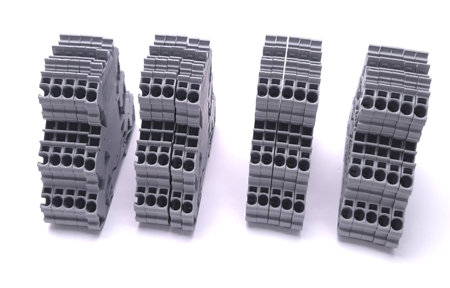 Used Lot of 20 Wago 2002-3201 Top-Job Terminal Block 500V 24A, Three Levels, 5.2mm