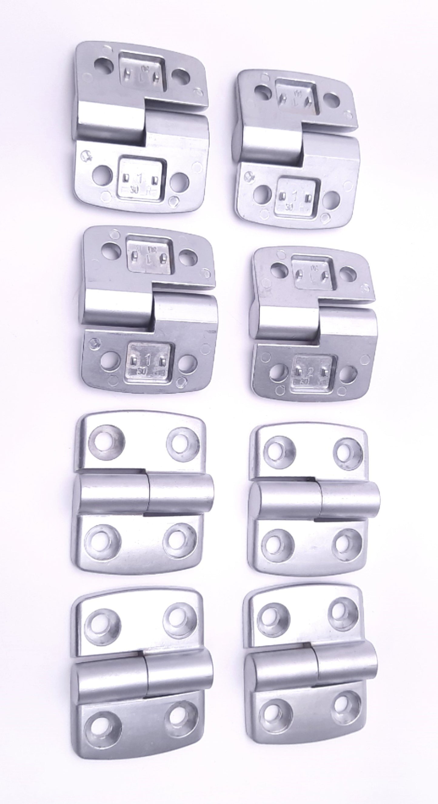 Used Lot of 8 Fath 095A3030R Aluminum Hinge 48mm Height, 59mm Width, 17.5 x 28mm