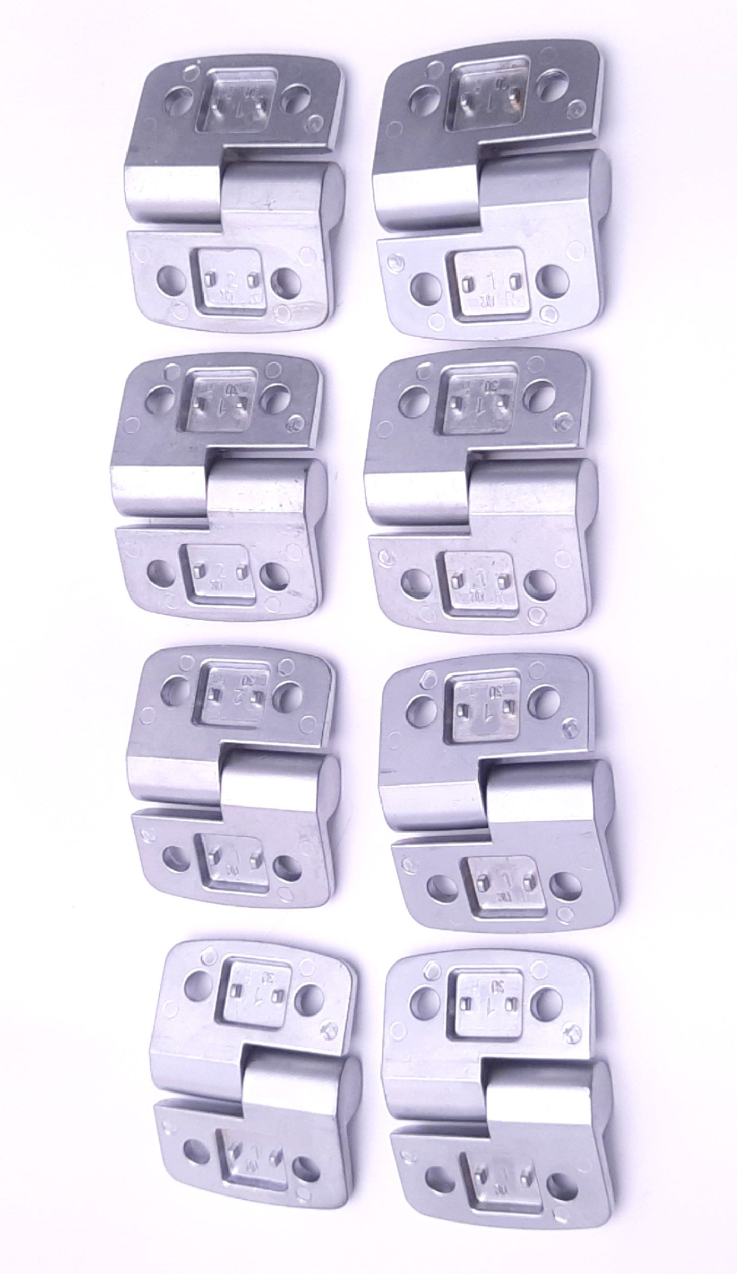 Used Lot of 8 Fath 095A3030R Aluminum Hinge 48mm Height, 59mm Width, 17.5 x 28mm