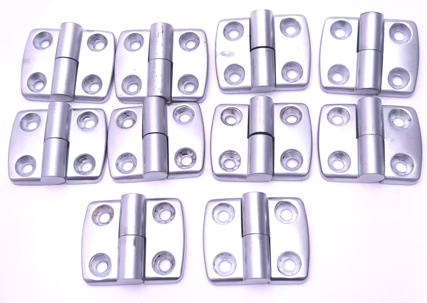 Used Lot of 10 Fath 095A3030L Aluminum Hinge 48mm Height, 59mm Width, 17.5 x 28mm