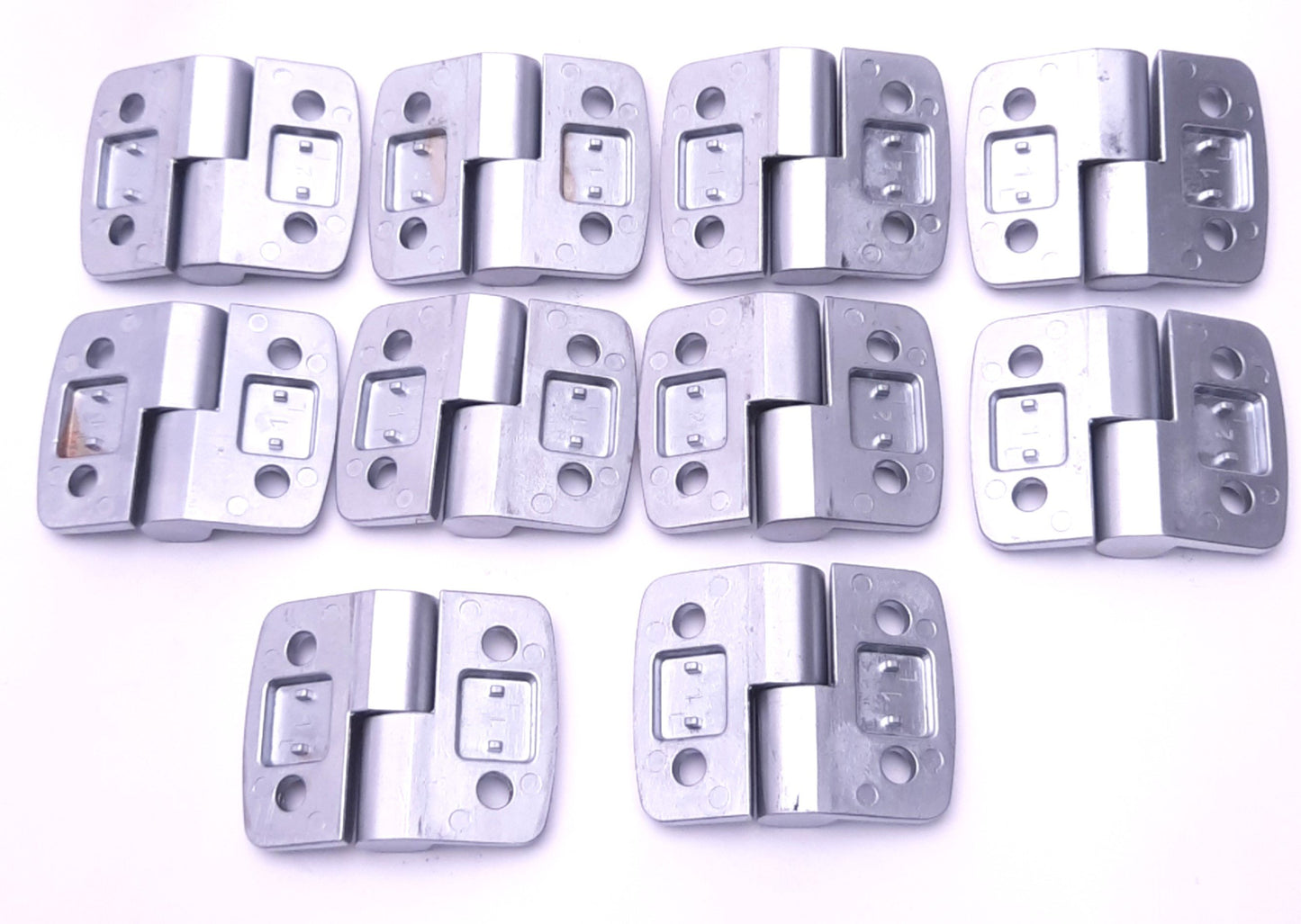 Used Lot of 10 Fath 095A3030L Aluminum Hinge 48mm Height, 59mm Width, 17.5 x 28mm