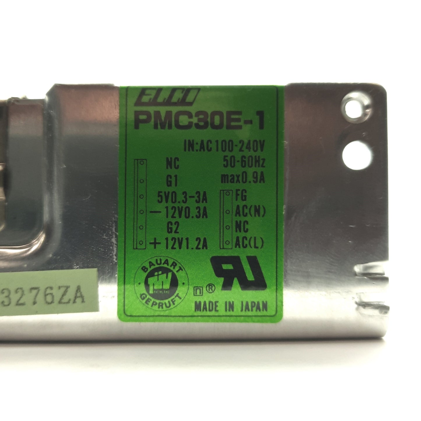 Used ELCO PMC30E-1 DC Power Supply Out: ±12VDC 1.2A/-.3A, 5VDC 3A In: 100-240VAC .9A