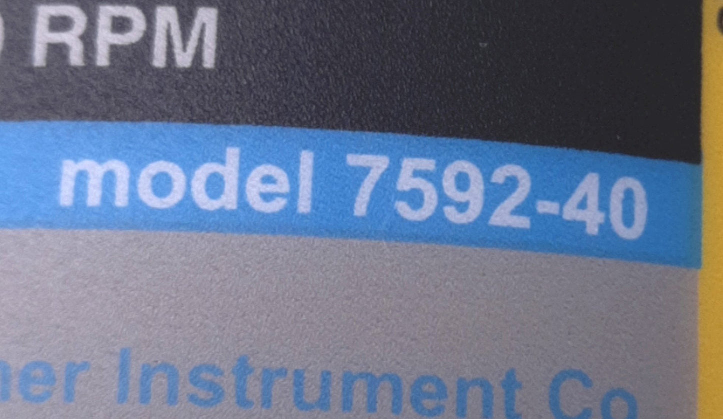 Used Cole Parmer 7592-40 MasterFlex I/P Peristaltic Pump Motor .2HP 20-650RPM 90VDC