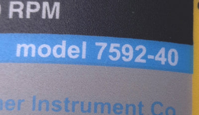 Used Cole Parmer 7592-40 MasterFlex I/P Peristaltic Pump Motor .2HP 20-650RPM 90VDC