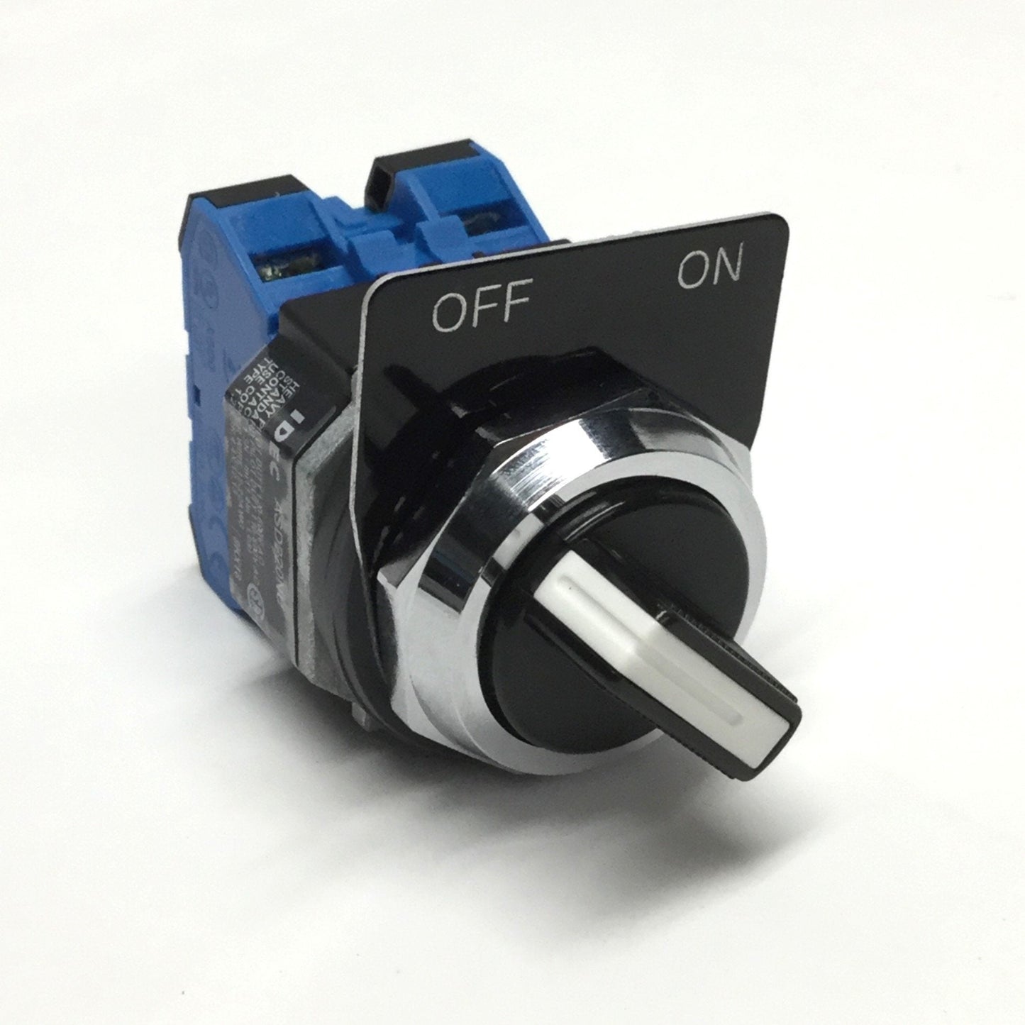Used Idec ASD220NU Selector Switch, 2-Position, Maintained, ON-OFF, 2NO, 600VAC 10A