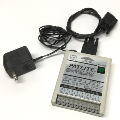 Used Patlite PHC-100A Stack Light Signal Tower Output Relay Interface Converter RS232