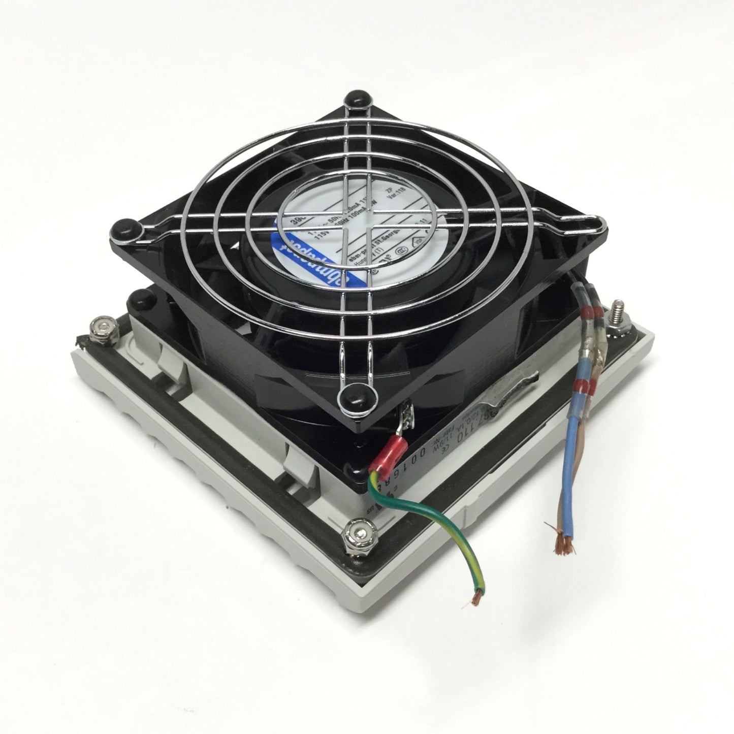 Used Rittal SK3237.110 Enclosure Cabinet Ventilation Filter Fan 116.5x116.5mm 115VAC