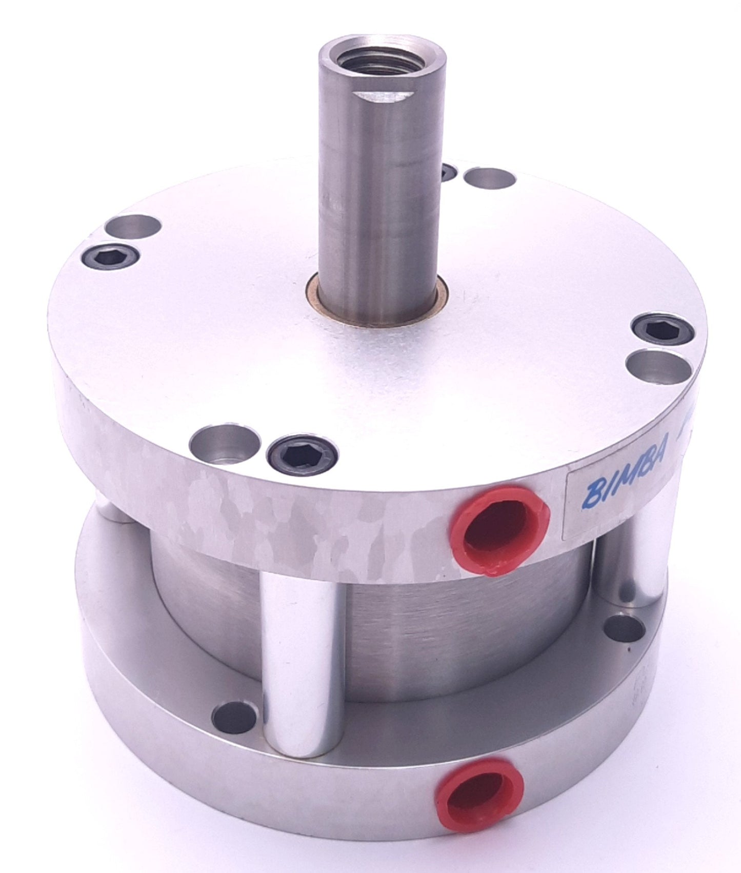 Used Bimba FO-1252-CFT Flat-1 Pancake Cylinder 4" Bore, 2" Stroke, Double-Acting