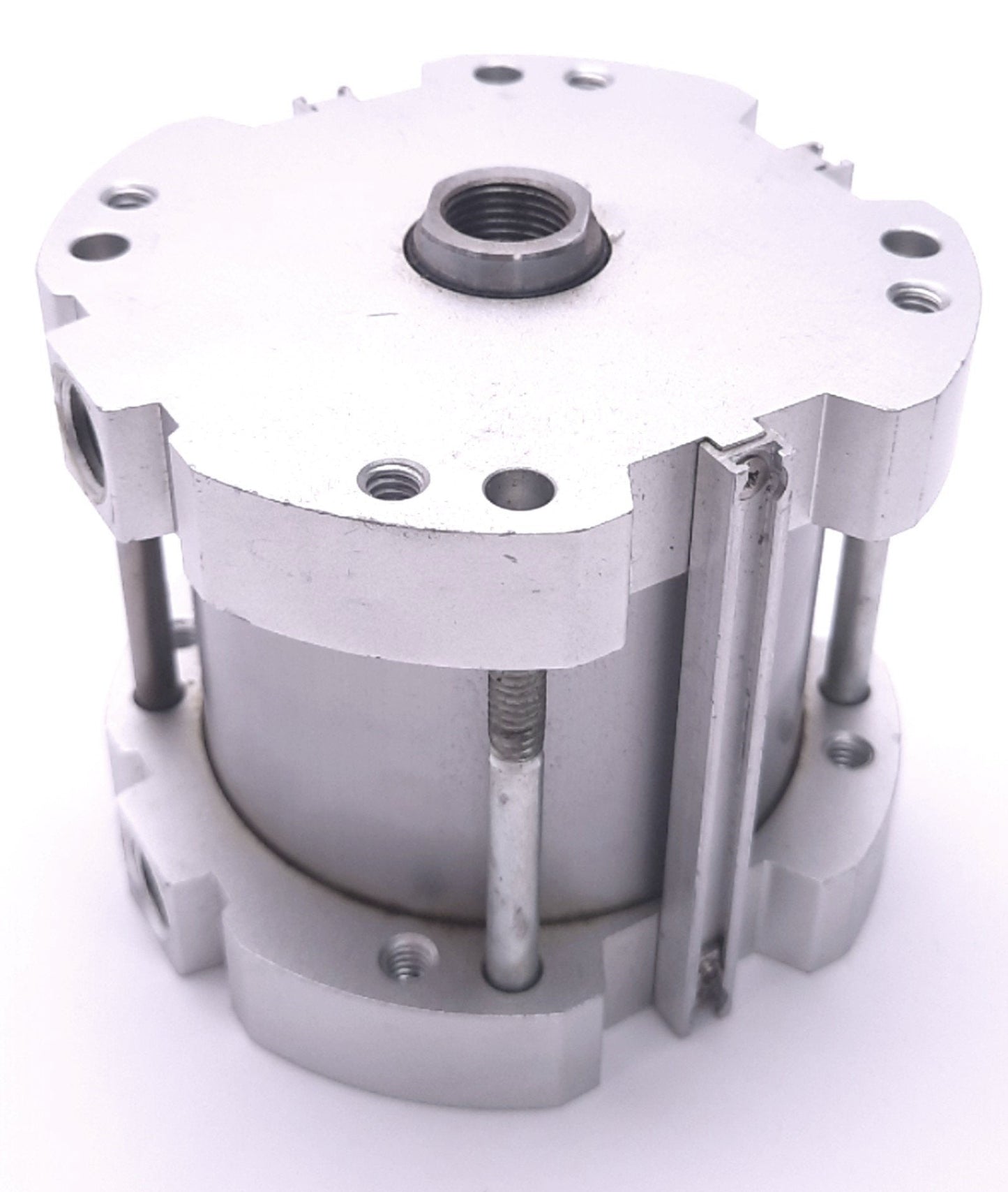 Used SMC NCDQ7A300-200DC-F79L Compact Cylinder 3" Bore, 2" Stroke, Dbl-Acting, Magnet