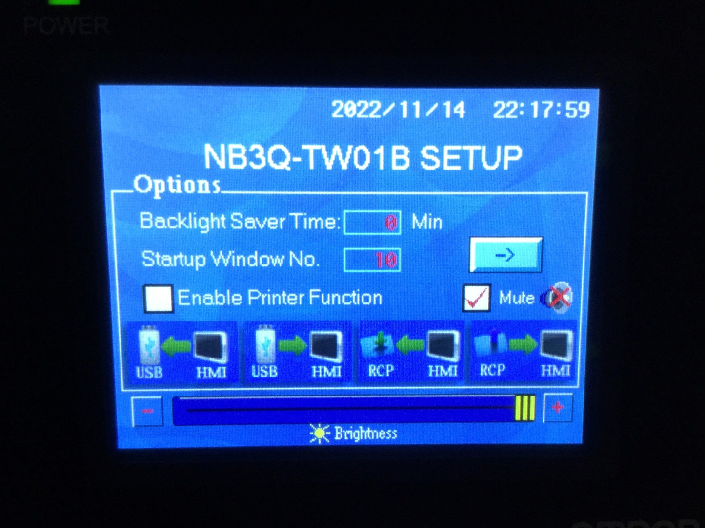 Used Omron NB3Q-TW01B Operator Interface Programmable Panel HMI 3.5" Touch Screen
