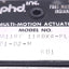 Used PHD MA11RF1180x4-PL-D1-D2-M Multi-Motion Actuator 180 Deg/4" Stroke, 150 Psi Air