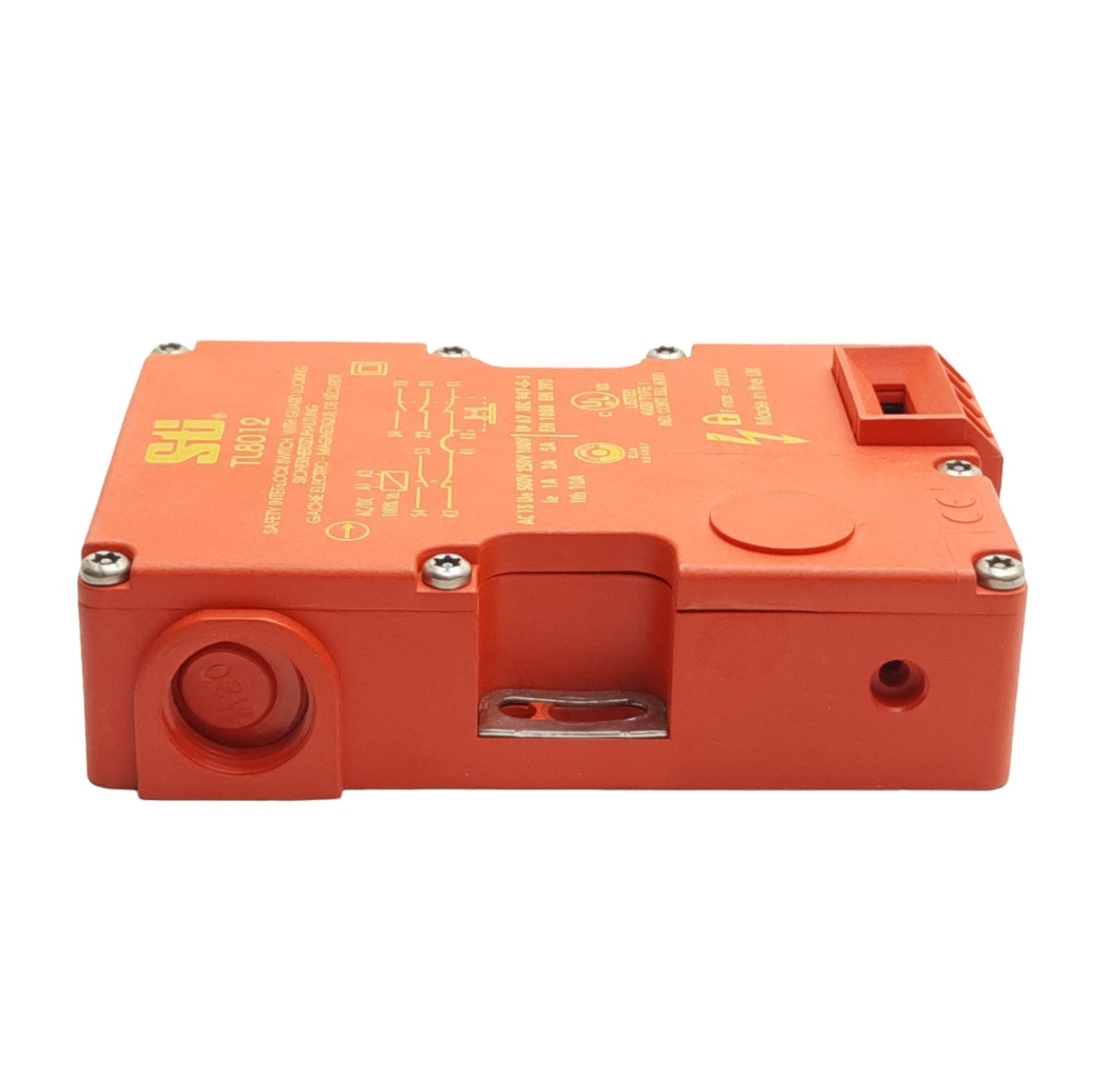 Used STI 44519-0080 Safety Interlock Switch 3NC & 2NO, 24VAC/DC Coil, *No Key*