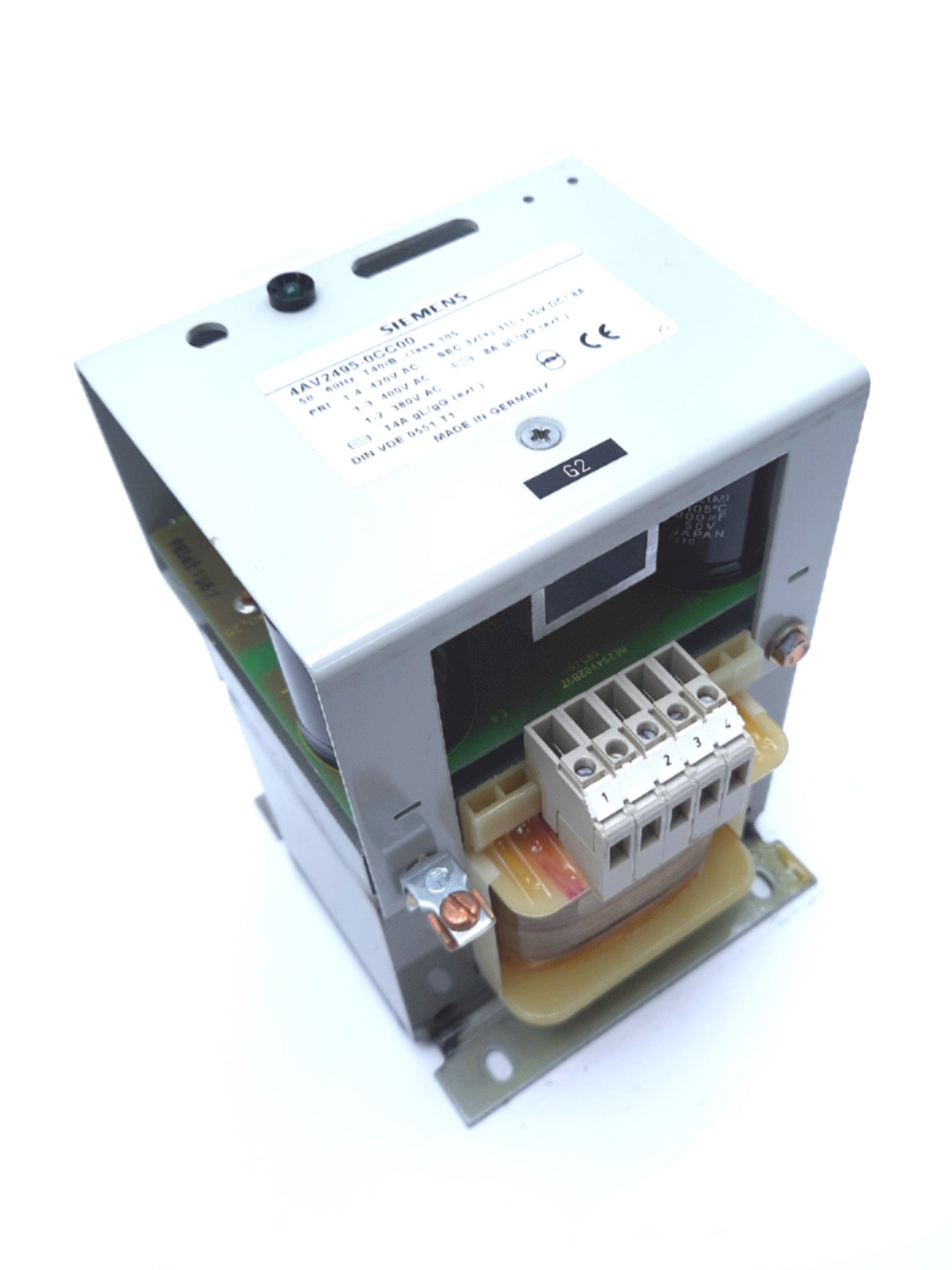 Used Siemens 4AV2495-0CC00 Power Supply 380VAC 400VAC 420VAC 35VDC 8A
