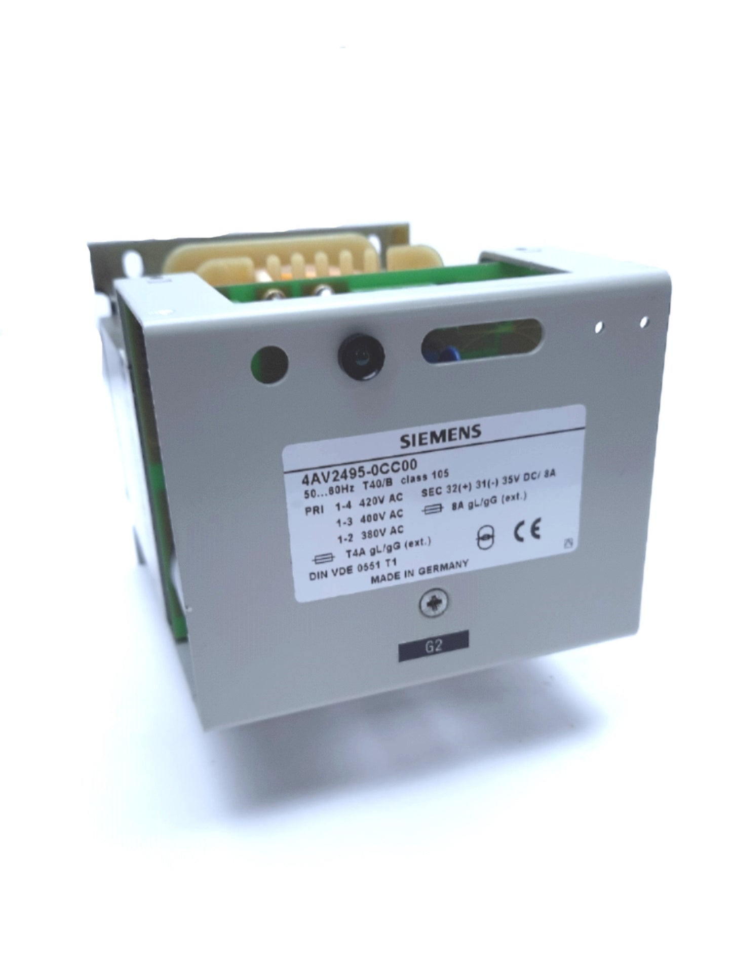 Used Siemens 4AV2495-0CC00 Power Supply 380VAC 400VAC 420VAC 35VDC 8A
