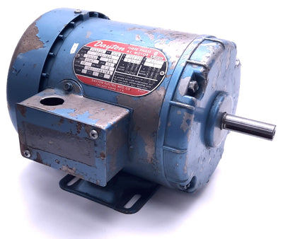 Used Dayton 2N863K Cont Duty AC Motor 1/4 HP, D56, 1425/1725RPM, 208-220/440V