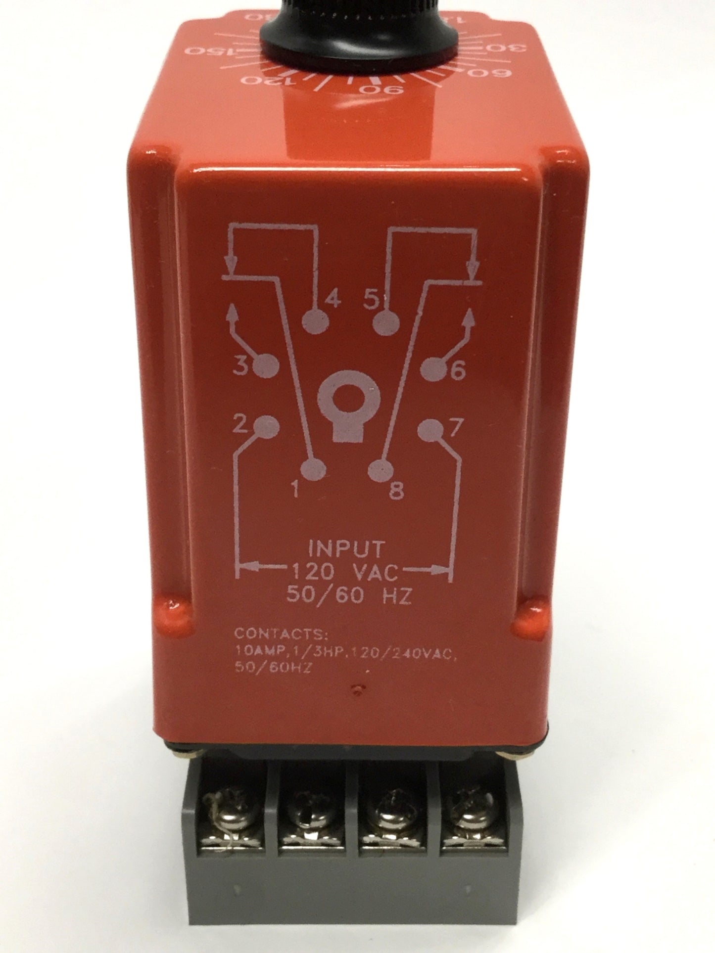 Used NCC S1K-180-461 Solid State Interval Timer Relay 1.8-180sec, 120VAC, 10A, DPDT