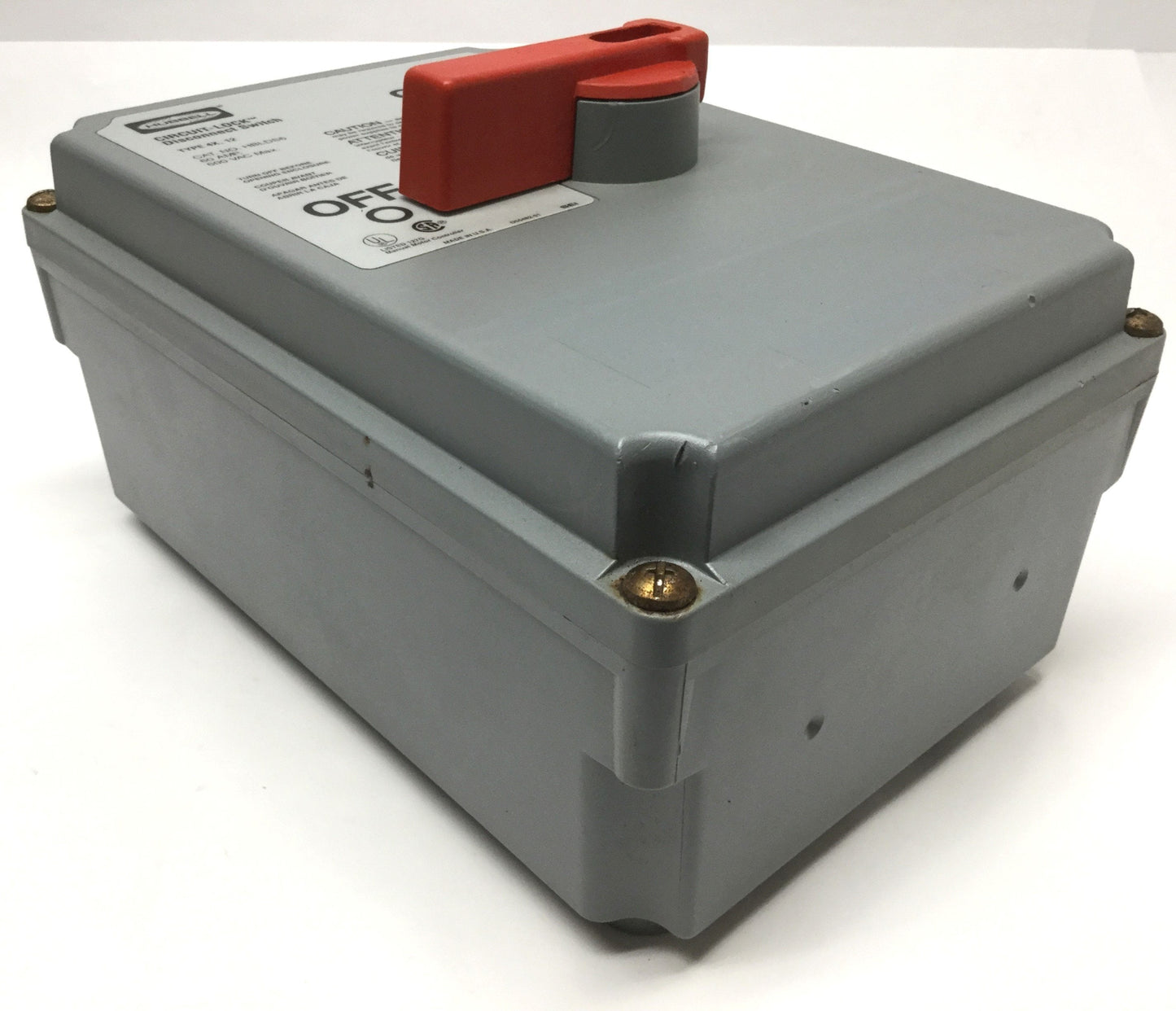 Used Hubbell HBLDS6 Circuit-Lock Disconnect 3-Pole 600VAC *Switch Replaced w/KG80*