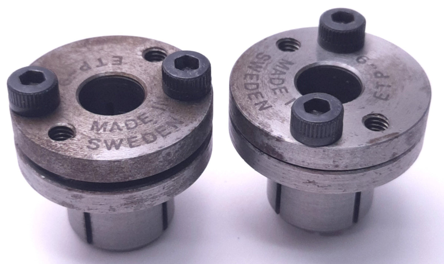 Used Lot of 2 ETP Transmission ETP-9 Mini Miniature Bushing 9mm Bore, 28mm OD, 28mm L