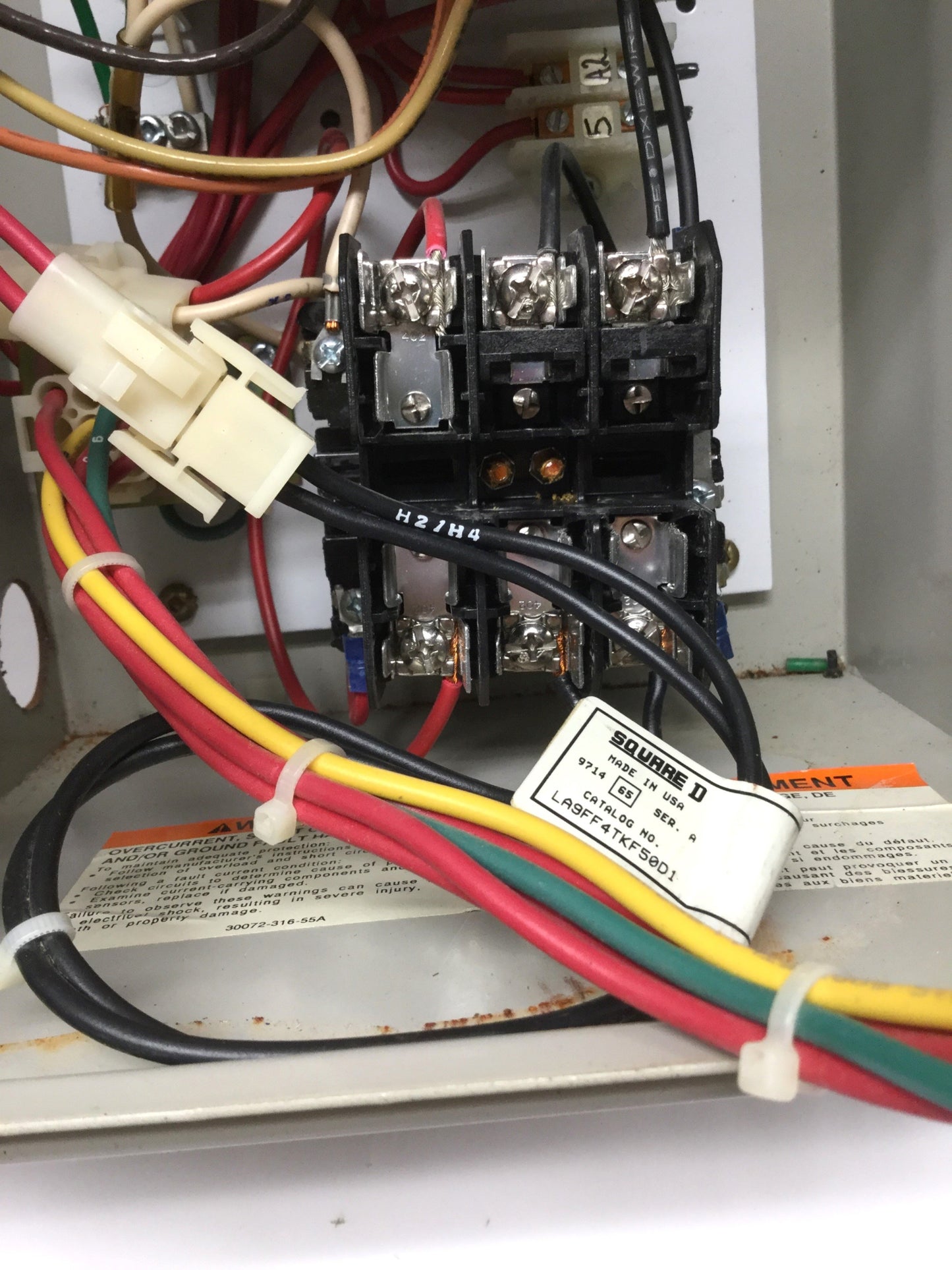 Used Square D LE1UI1847FC INTEGRAL Combo Motor Starter Control 3PH 15HP w/LB1 LB03P08