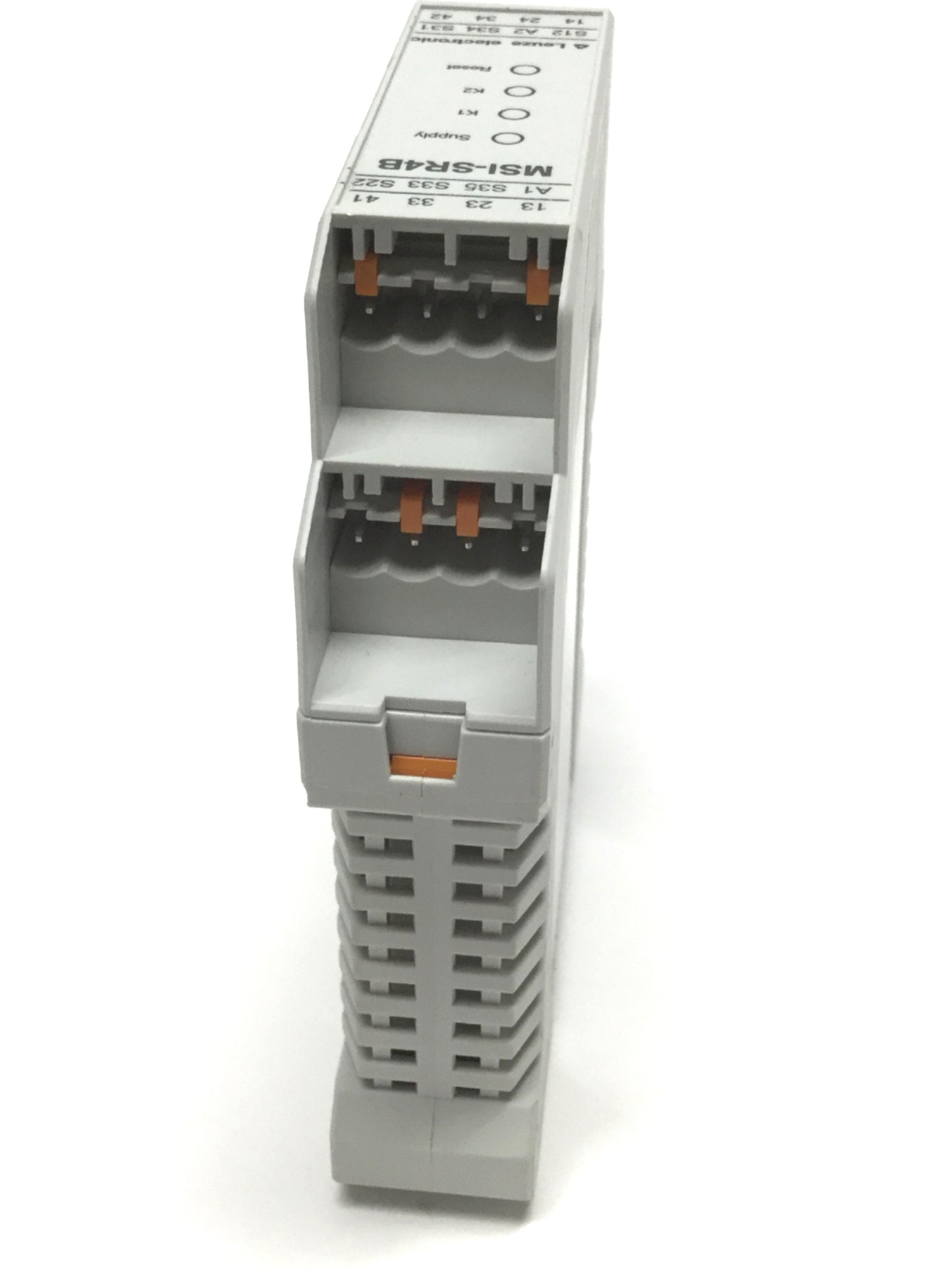 Used Leuze MSI-SR4B-01 Emergency E-Stop Safety Relay 24V AC/DC, 3NO, 230VAC 3A