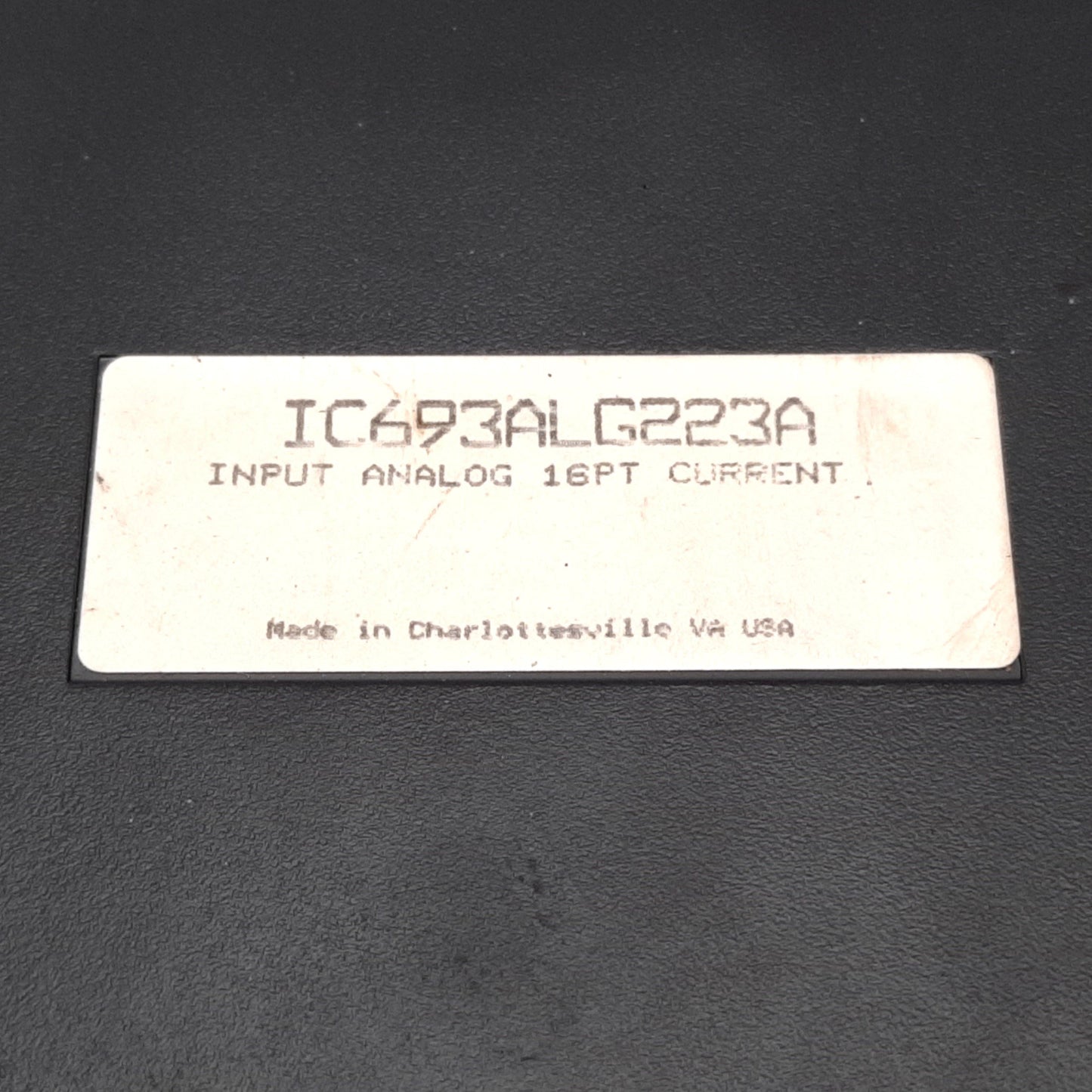 Used GE Fanuc IC693ALG223A PLC Analog Current Input Module, 16-Point 4-20mA