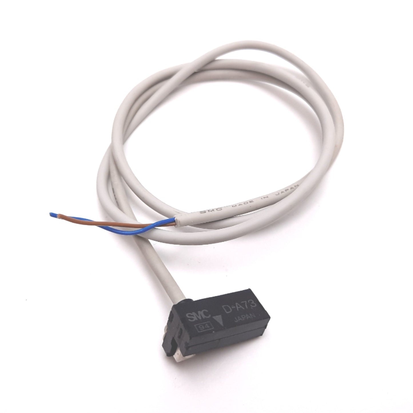 Used SMC D-A73 Cylinder Position Reed Switch Sensor, 24VDC 5-40mA, 2-Wire 2ft